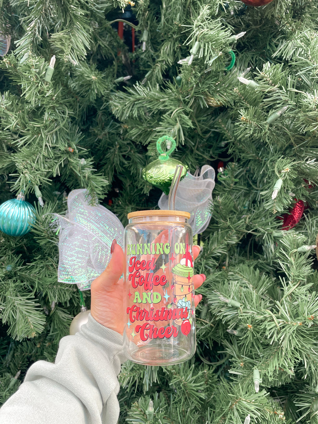 Running On Iced Coffee and Christmas Cheer Cup