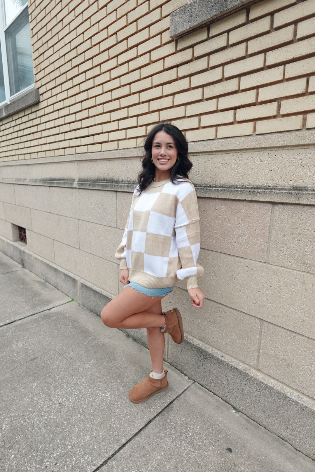 Madison Checkered Sweater