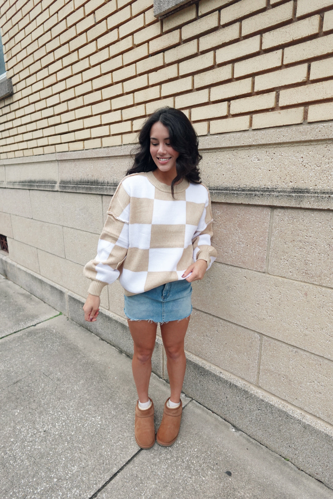 Madison Checkered Sweater