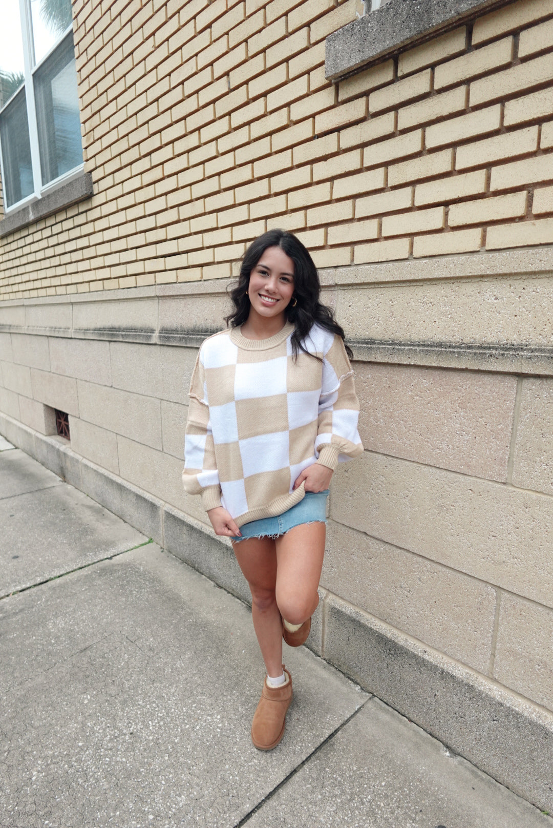 Madison Checkered Sweater