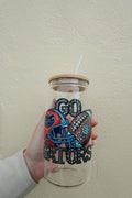 FL Helmet and Football Glass Cup