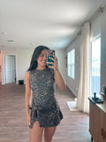 Leopard Print Wrap Dress