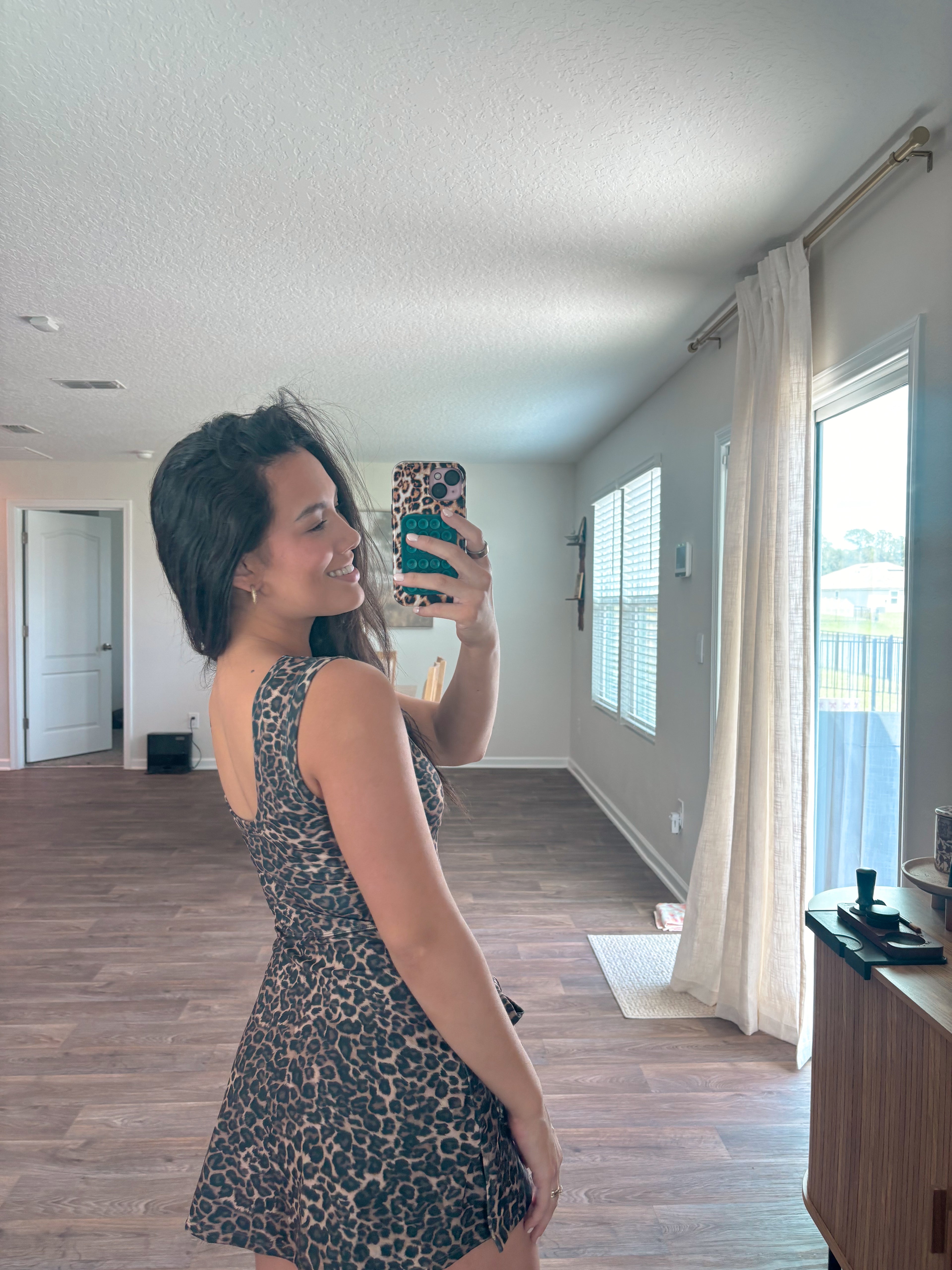 Leopard Print Wrap Dress