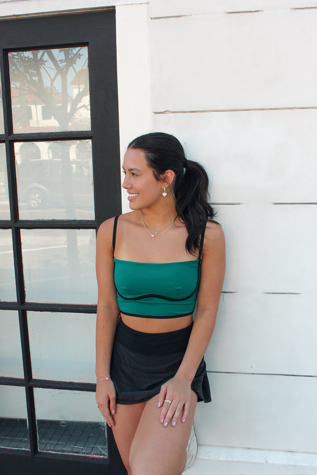 Kelsey Sculpting Tank - green