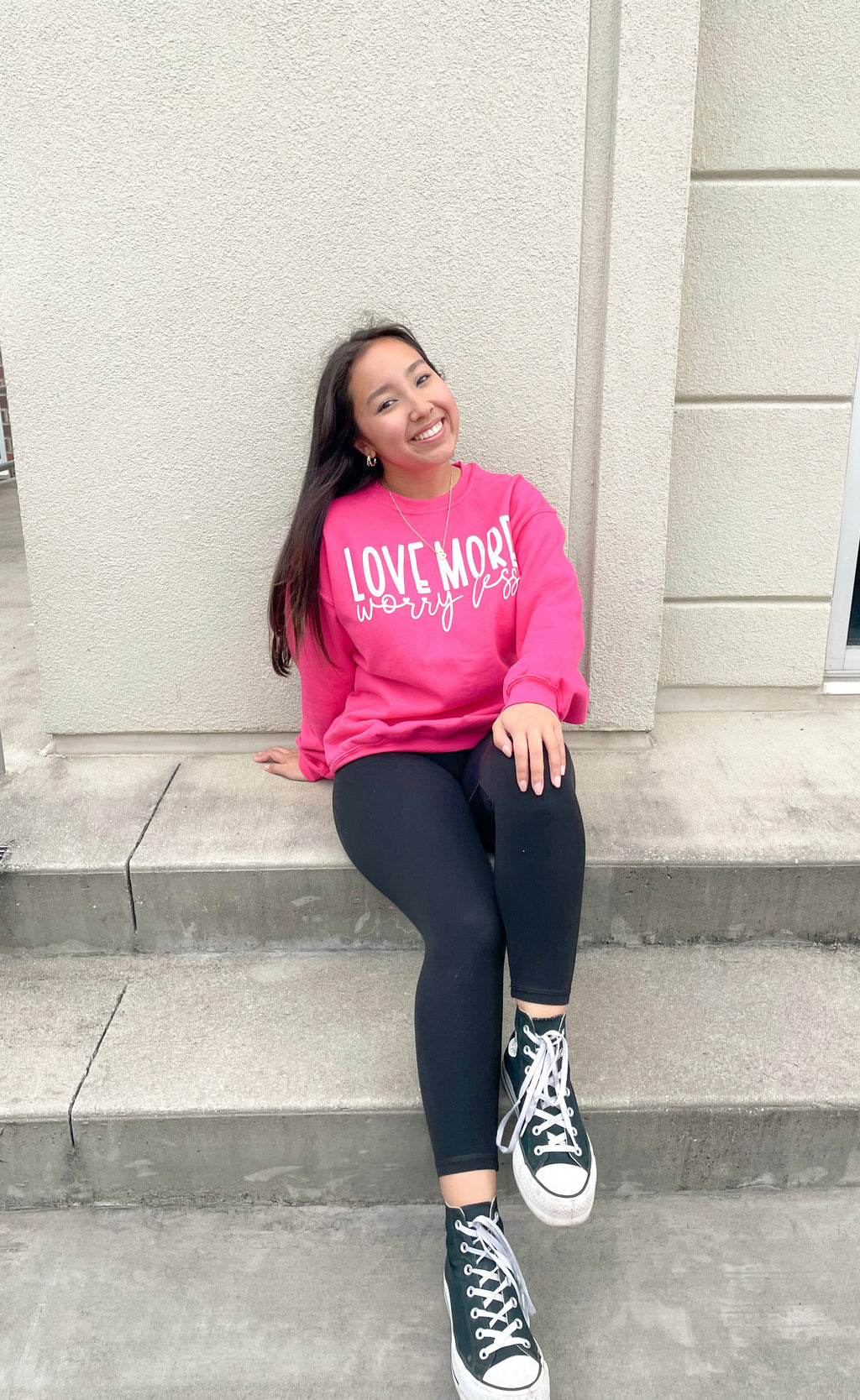 Love More Worry Less Crewneck