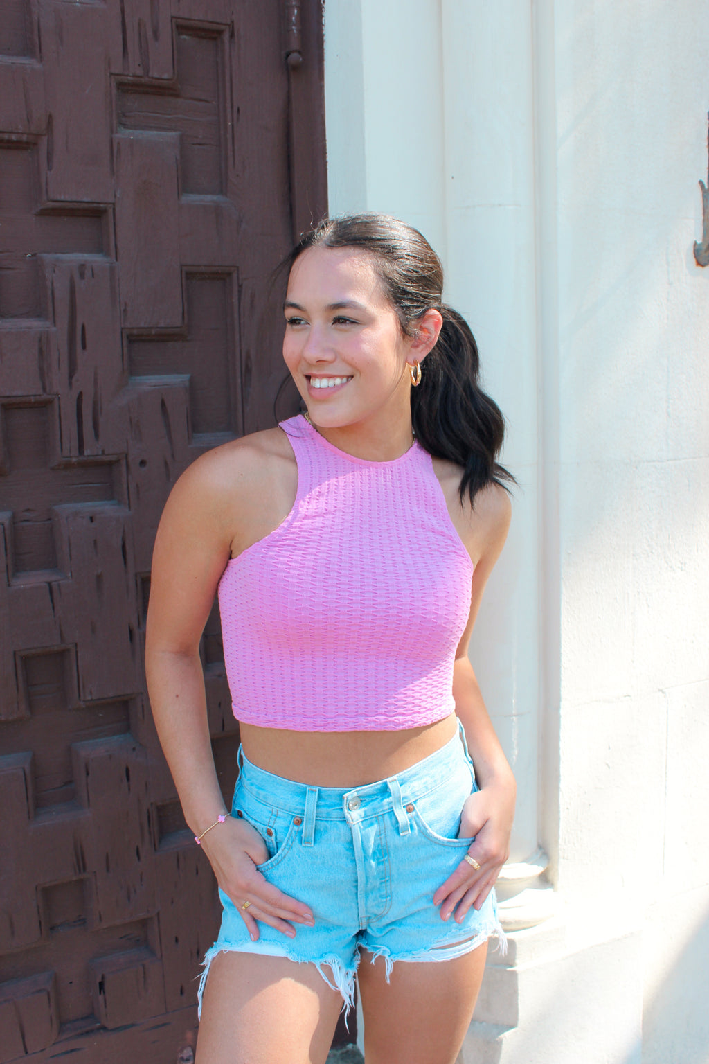 Rachel Smocked Tank
