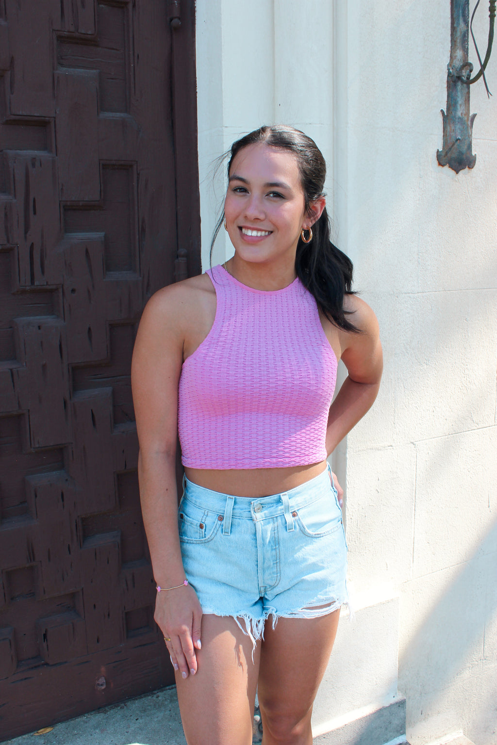 Rachel Smocked Tank
