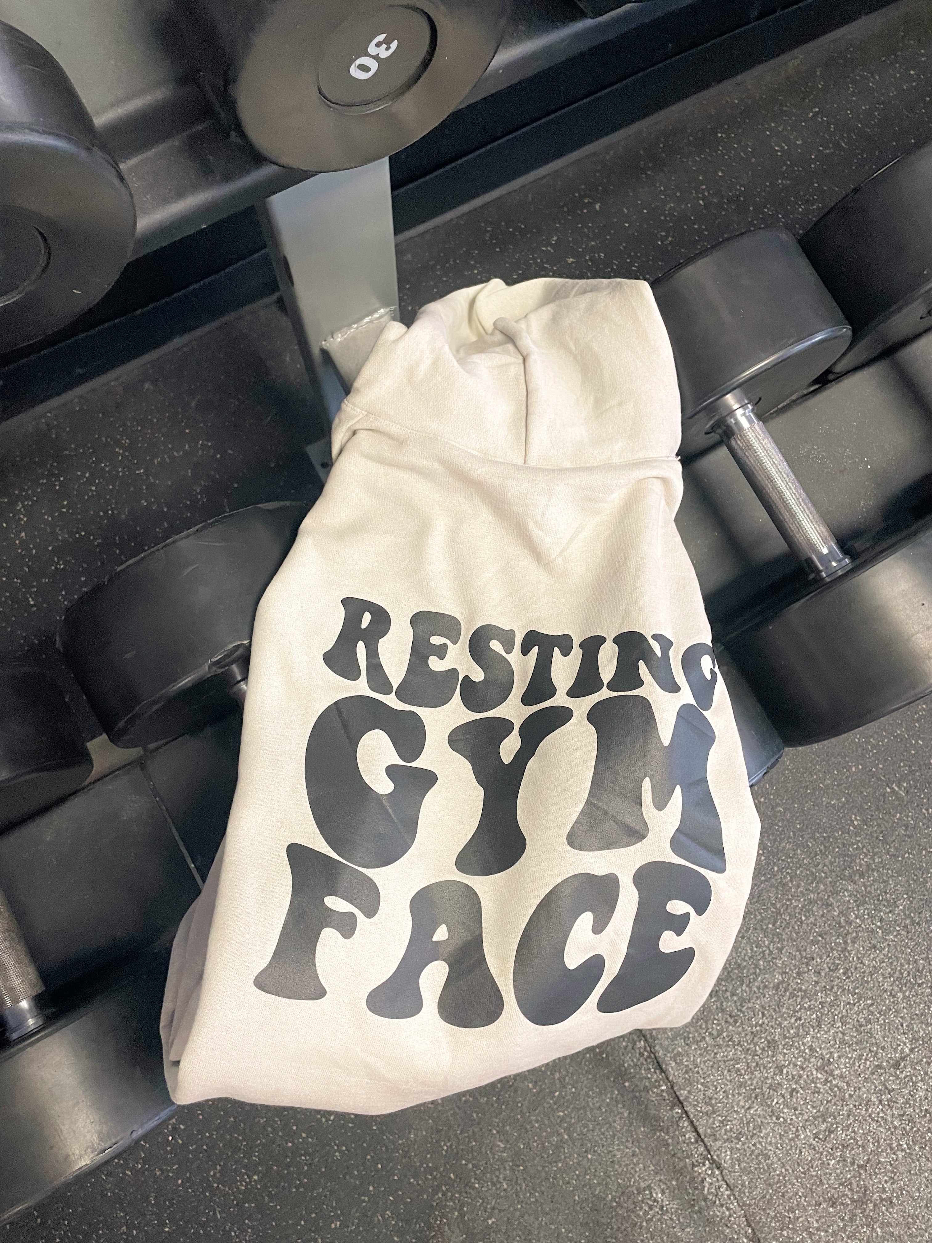 Resting Gym Face Hoodie