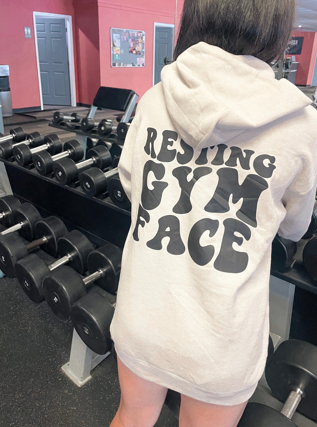 Resting Gym Face Hoodie