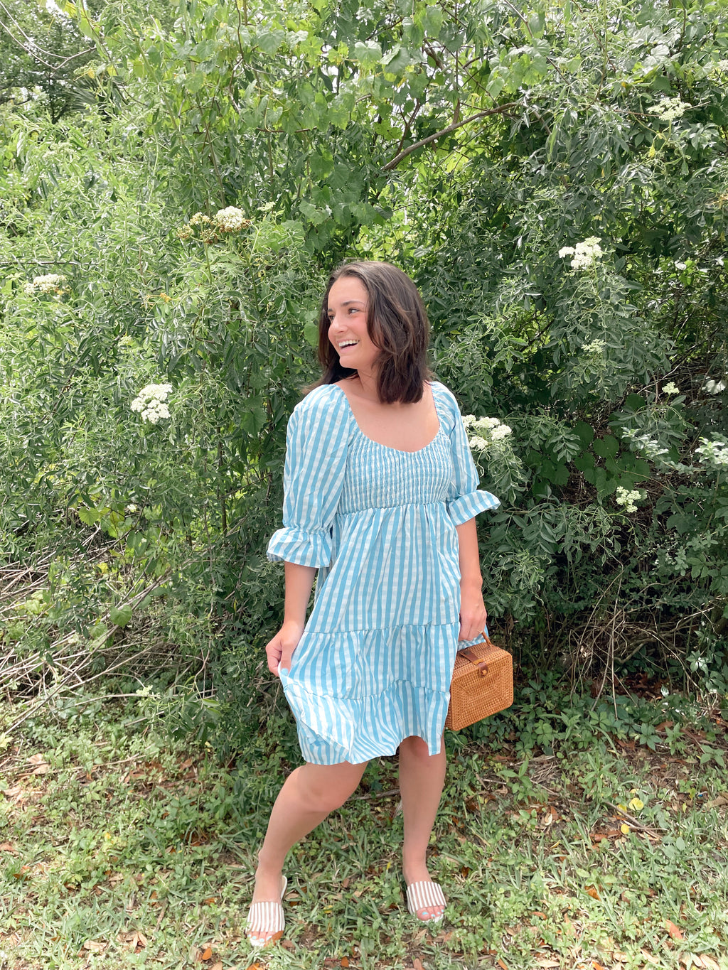 Lindsey Blue Baby Doll Dress