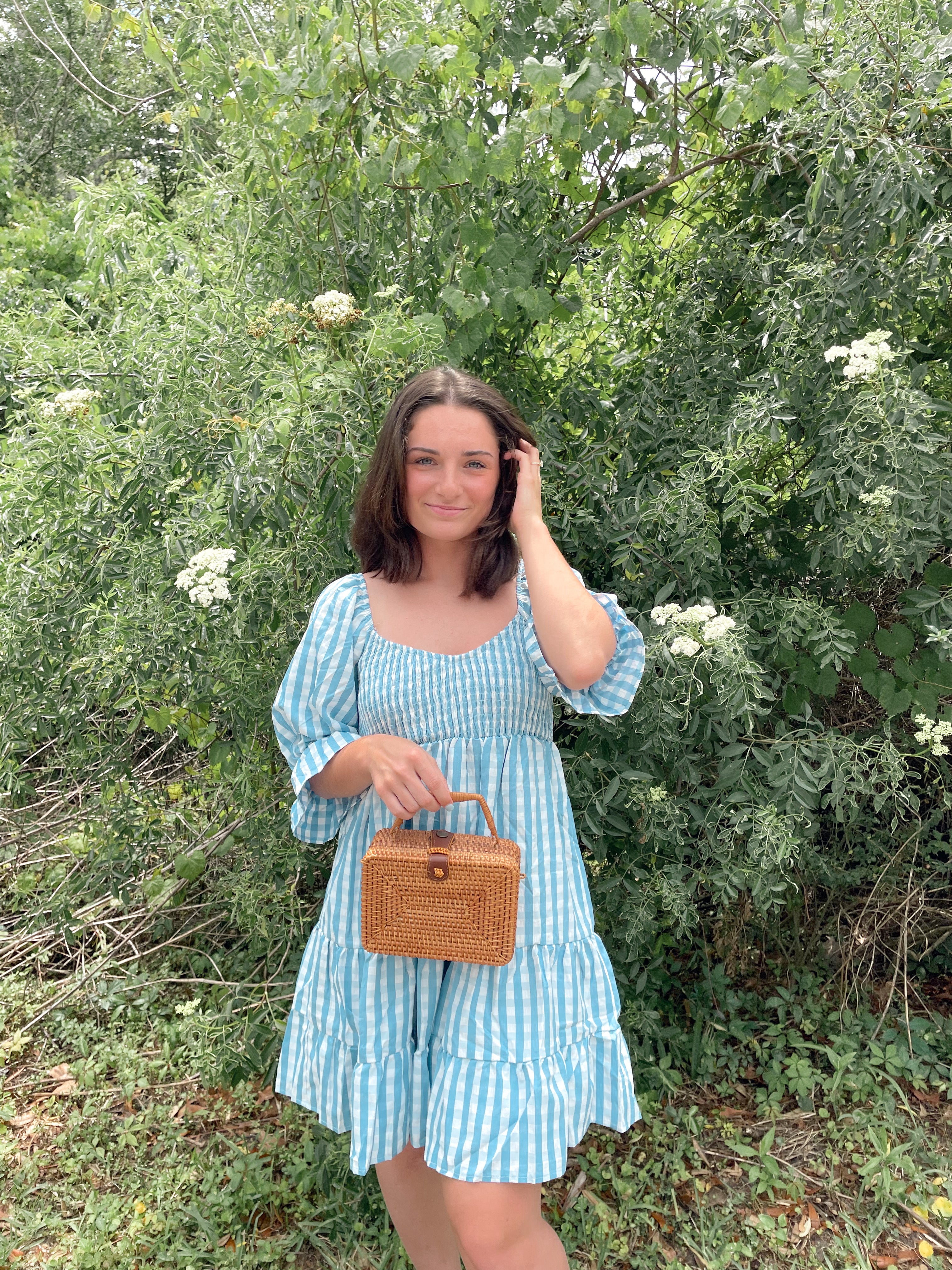 Lindsey Blue Baby Doll Dress