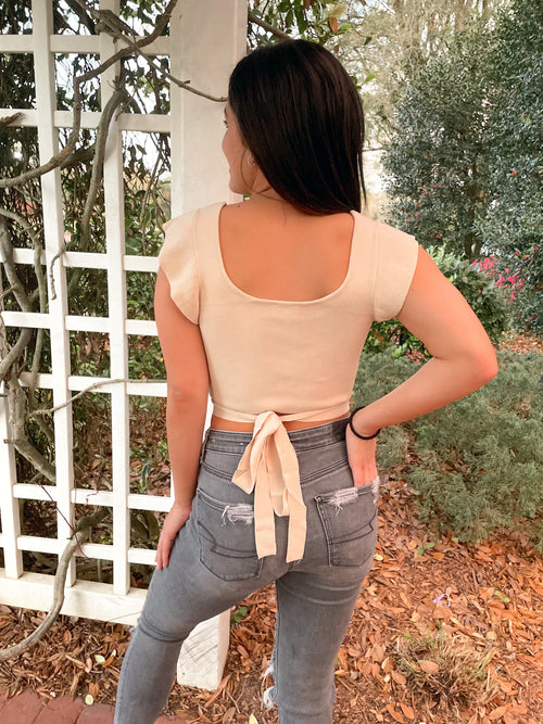 Carly Wrap Crop Top