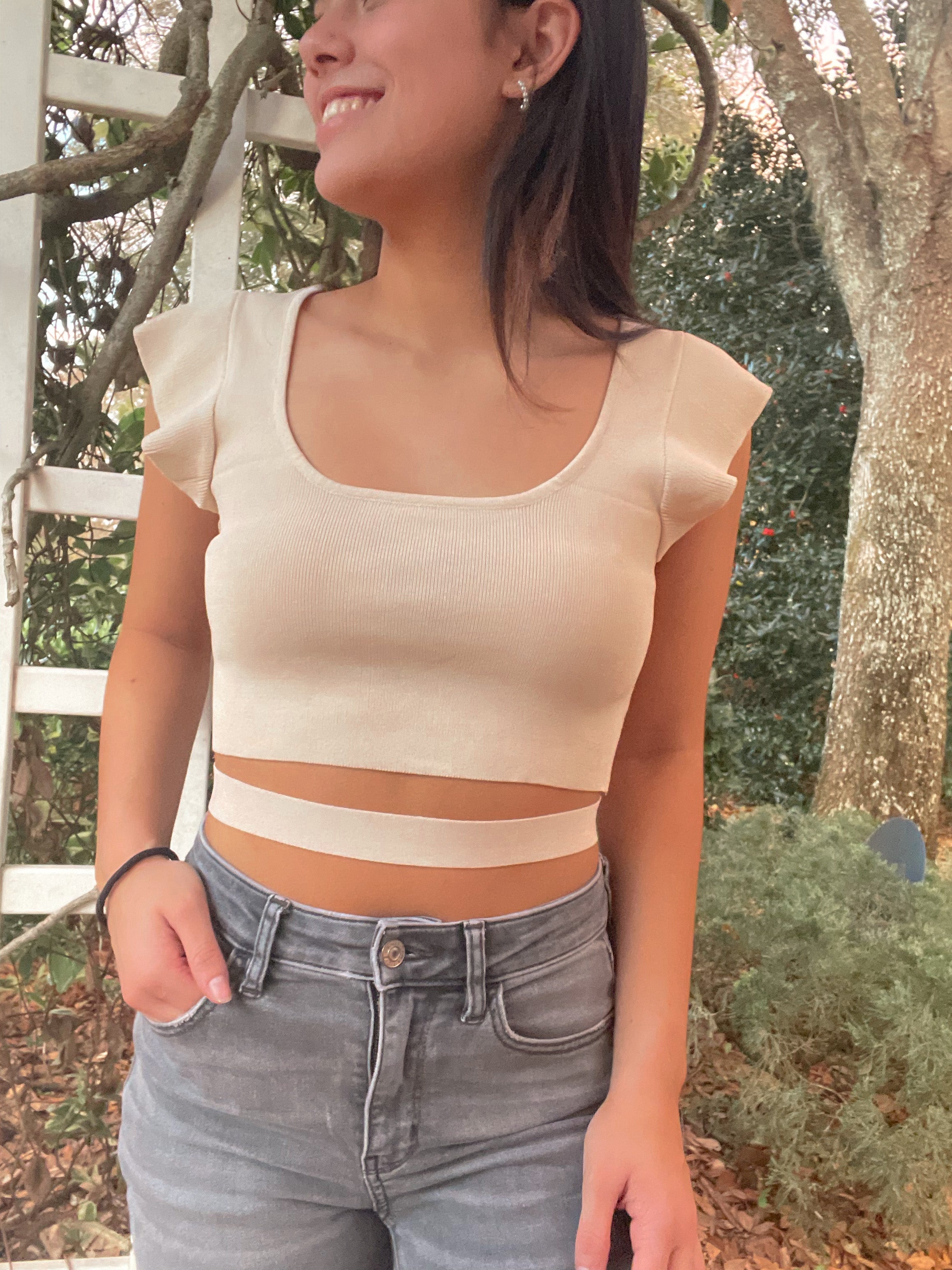 Carly Wrap Crop Top
