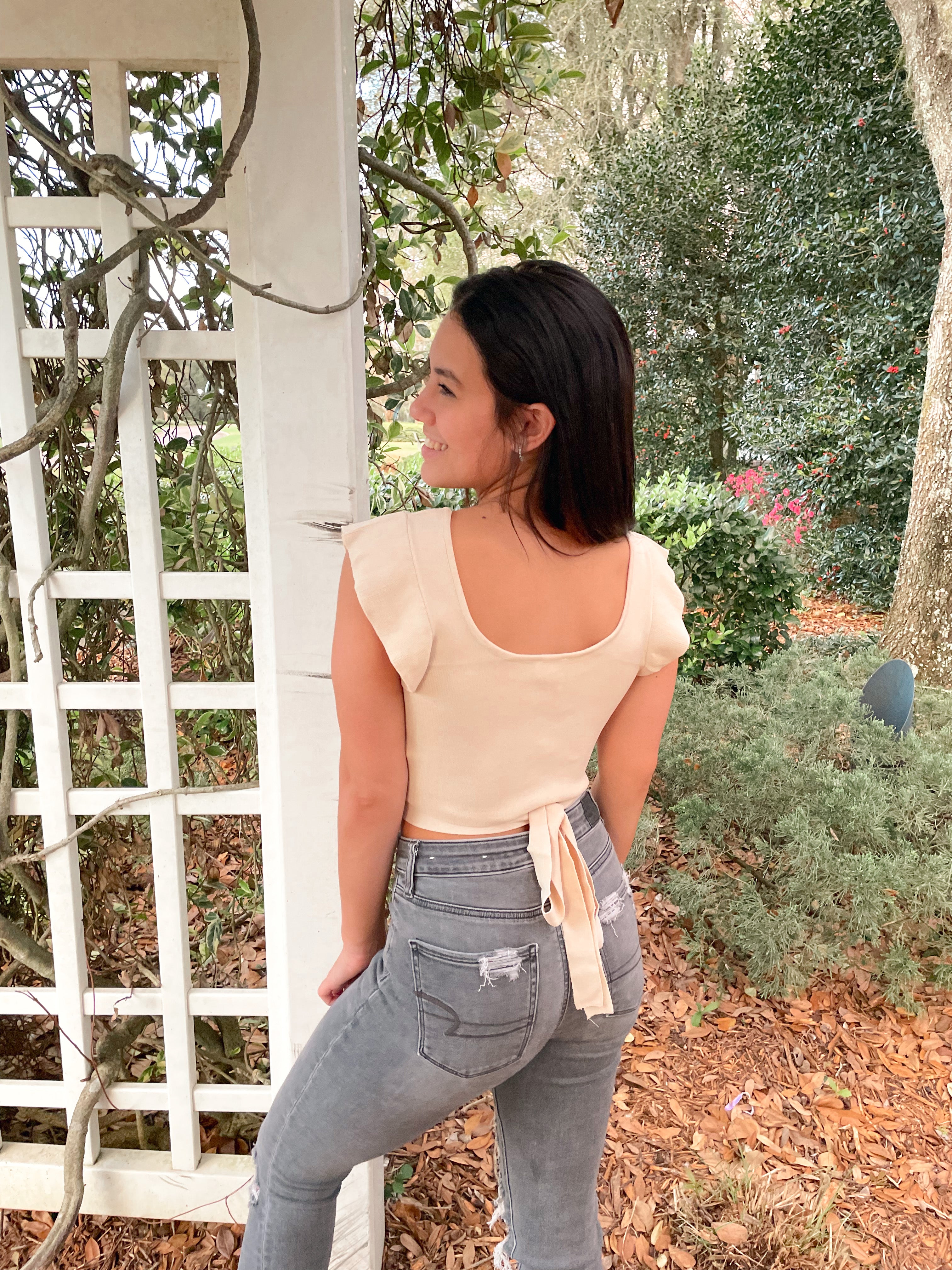 Carly Wrap Crop Top
