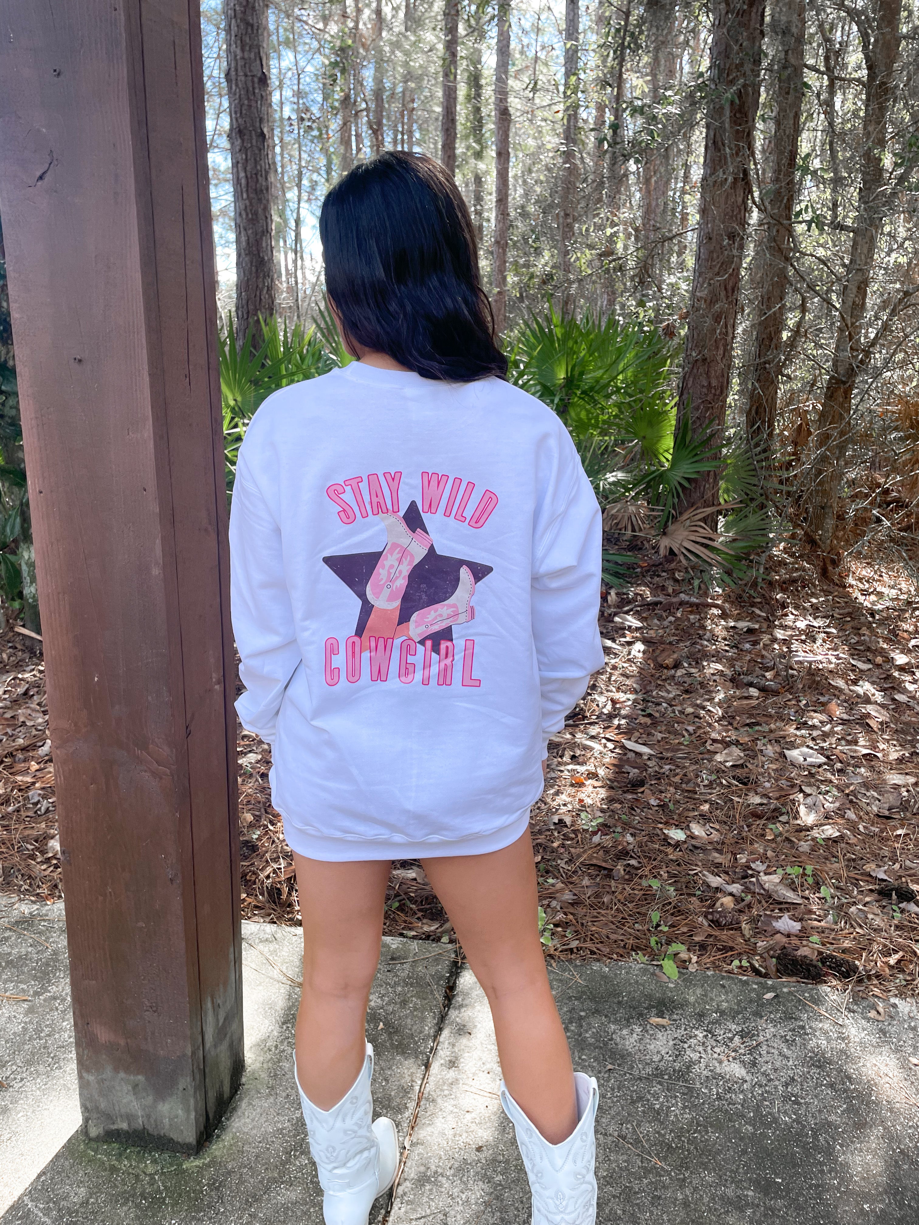 Stay Wild Cowgirl Crewneck