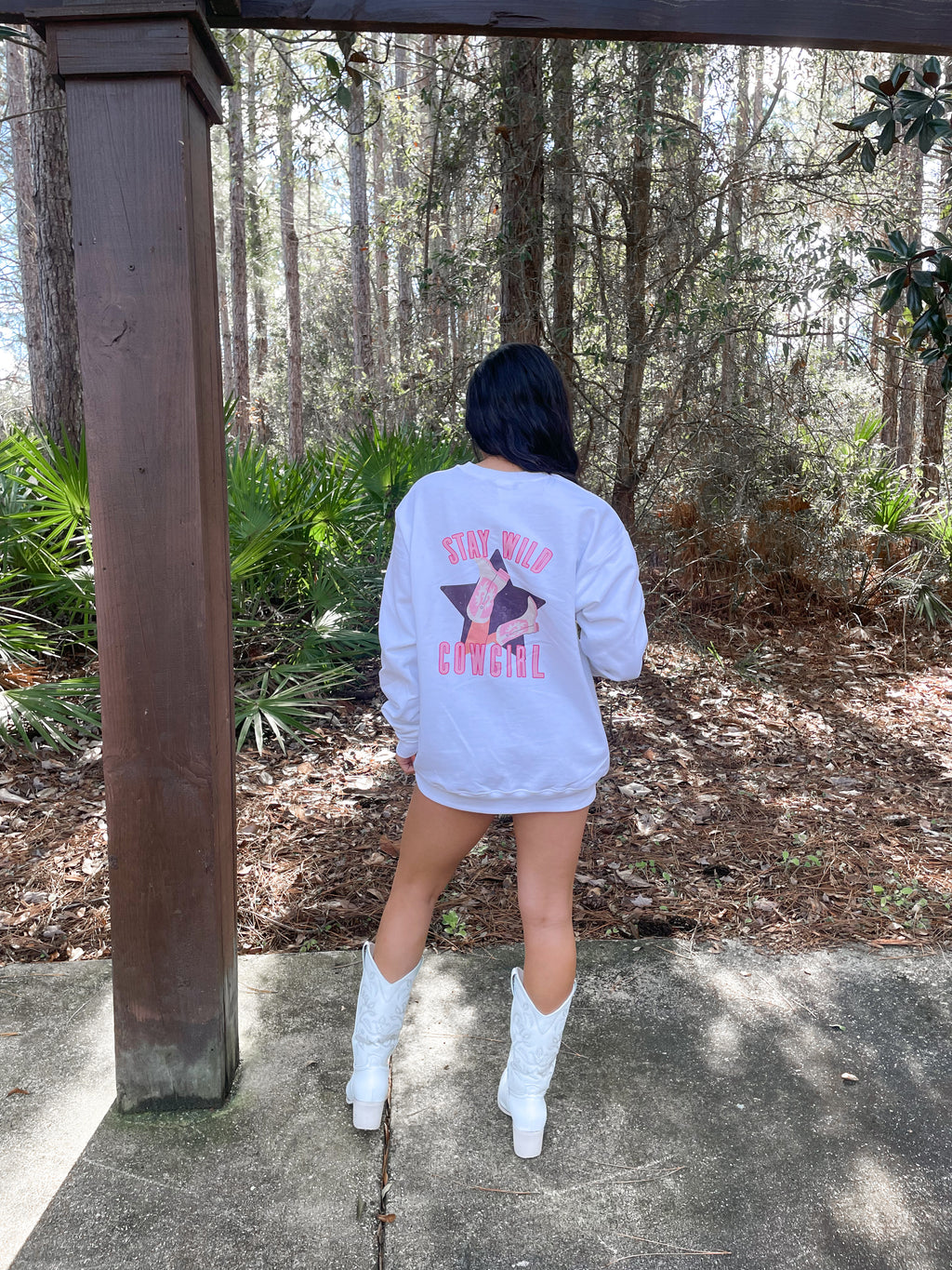 Stay Wild Cowgirl Crewneck